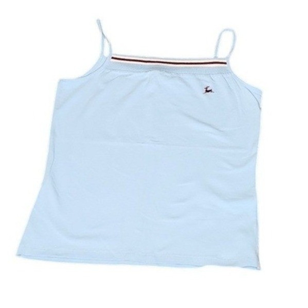 Bossini Light Blue Camisole Tank Top | Size L | Y2K Minimalist Wardrobe Basic